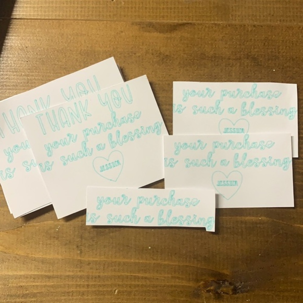 New thank you notes 😉